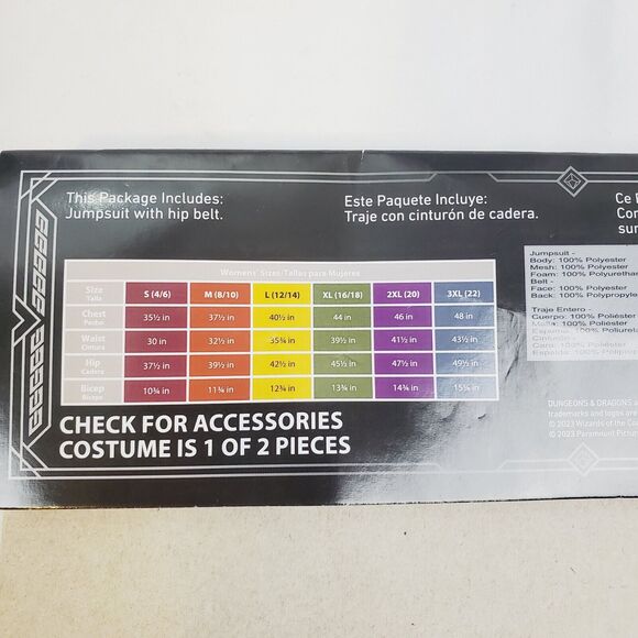 Disguise Dungeons & Dragons Women's S (4-6) Gold 2 Piece Halloween Holga New Toy - Picture 3 of 7